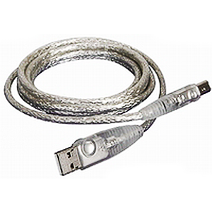 Cable, USB 2.0, A to B, 6' Clear IOGear