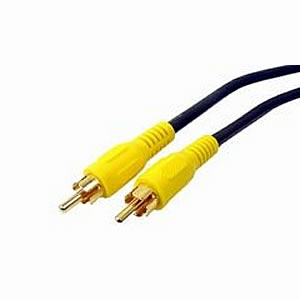 GS-0185 Cable, RCA Video, M/M, 75 Ohm Coaxial