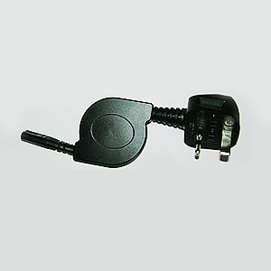 GS-01992 Power Cord, UK style, 2.5A 250V, Length : 1 meter