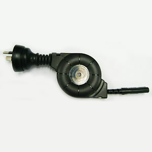 GS-0201 Retracable power cable for Australia with football shell