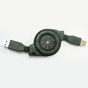 GS-0210 USB 3.0 retractable cable “A” Male to “A” Male